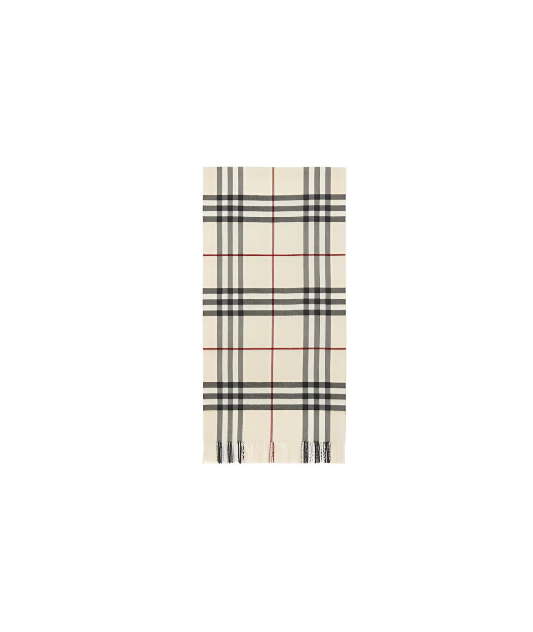 BURBERRY Бежевый кашемировый шарф, фото 2