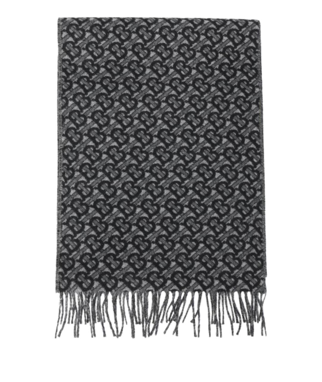 BURBERRY Серый шарф, фото 1