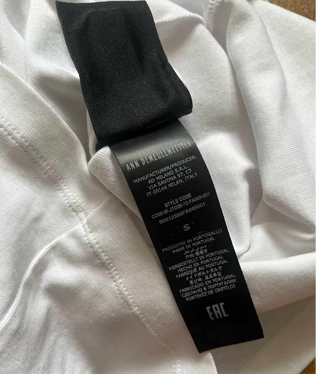 ANN DEMEULEMEESTER Белая хлопковая майка, фото 7