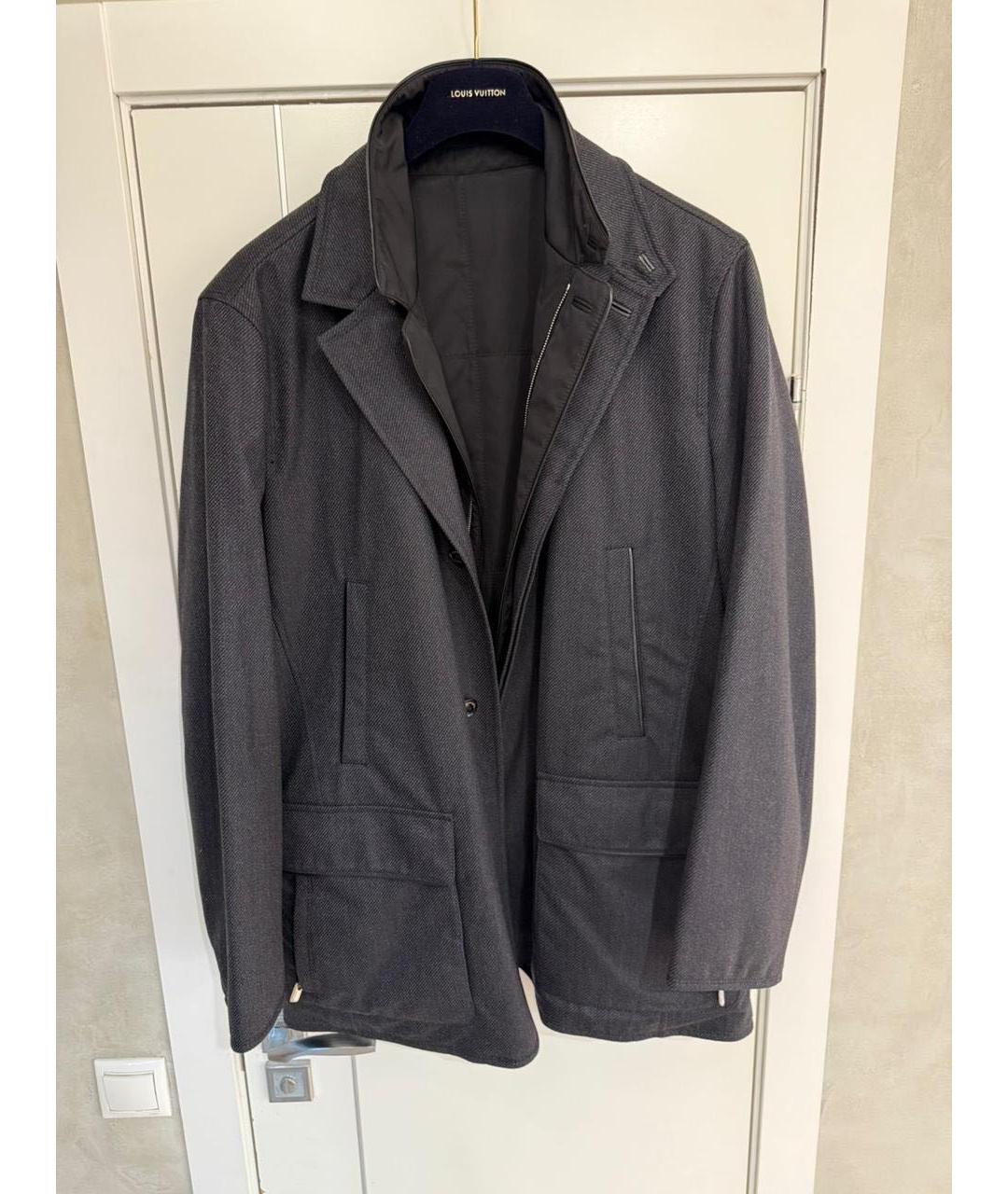 ERMENEGILDO ZEGNA XXX Антрацитовая шерстяная куртка, фото 9