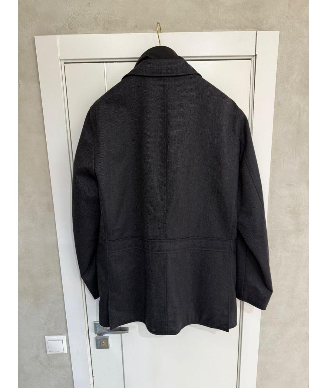 ERMENEGILDO ZEGNA XXX Антрацитовая шерстяная куртка, фото 3