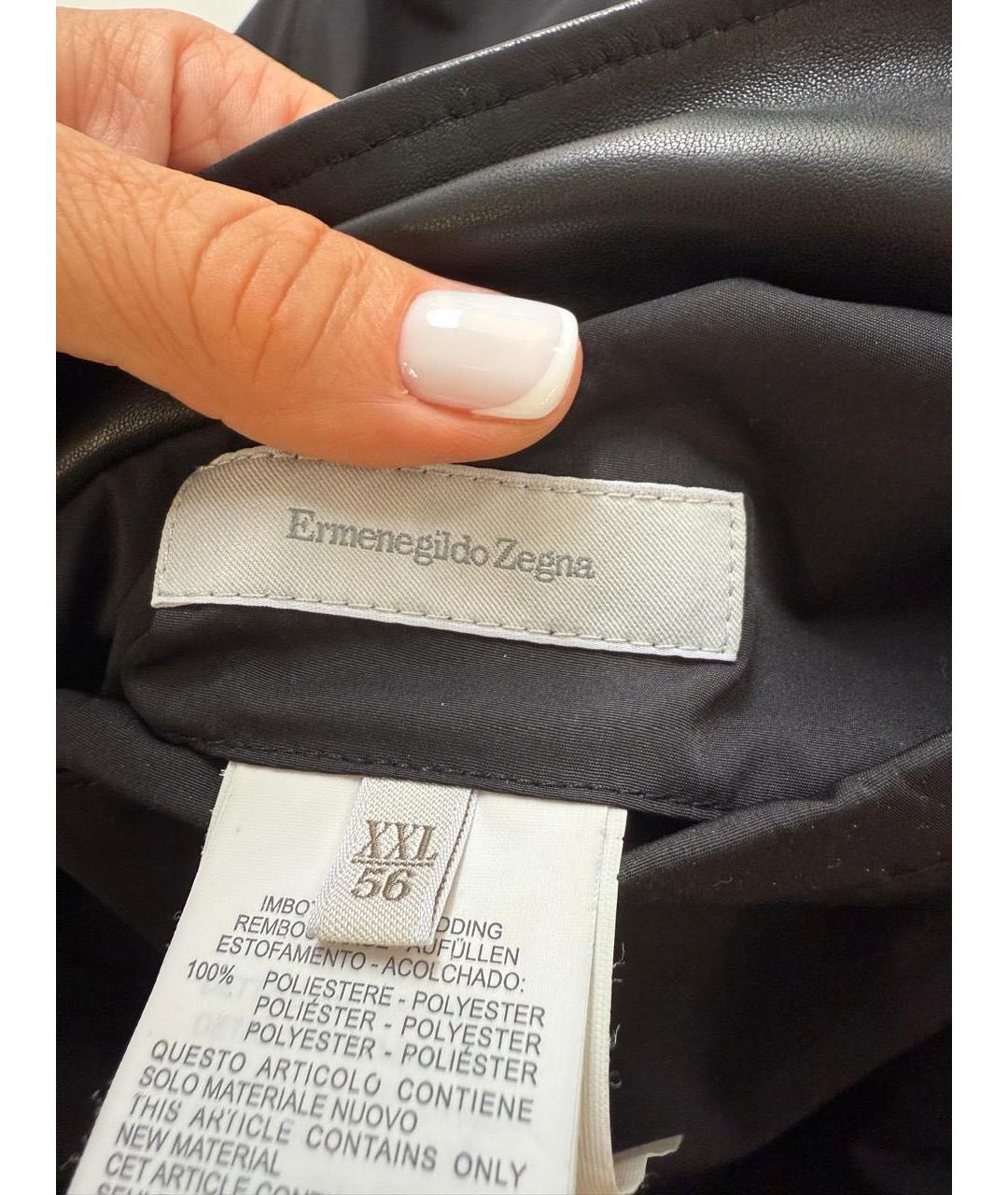 ERMENEGILDO ZEGNA XXX Антрацитовая шерстяная куртка, фото 4