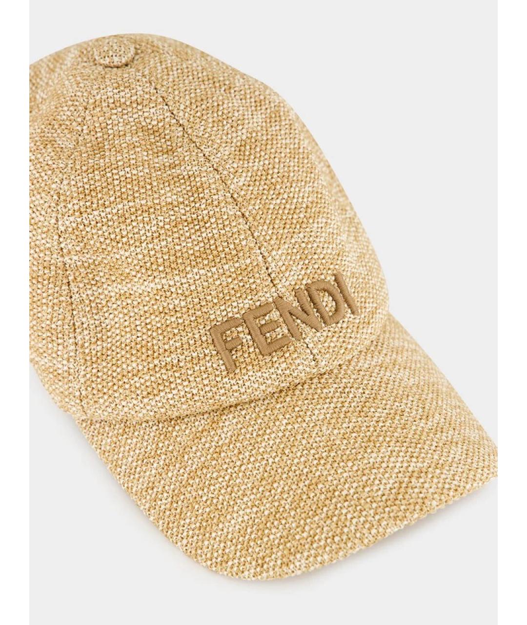 FENDI Бежевая шляпа, фото 3