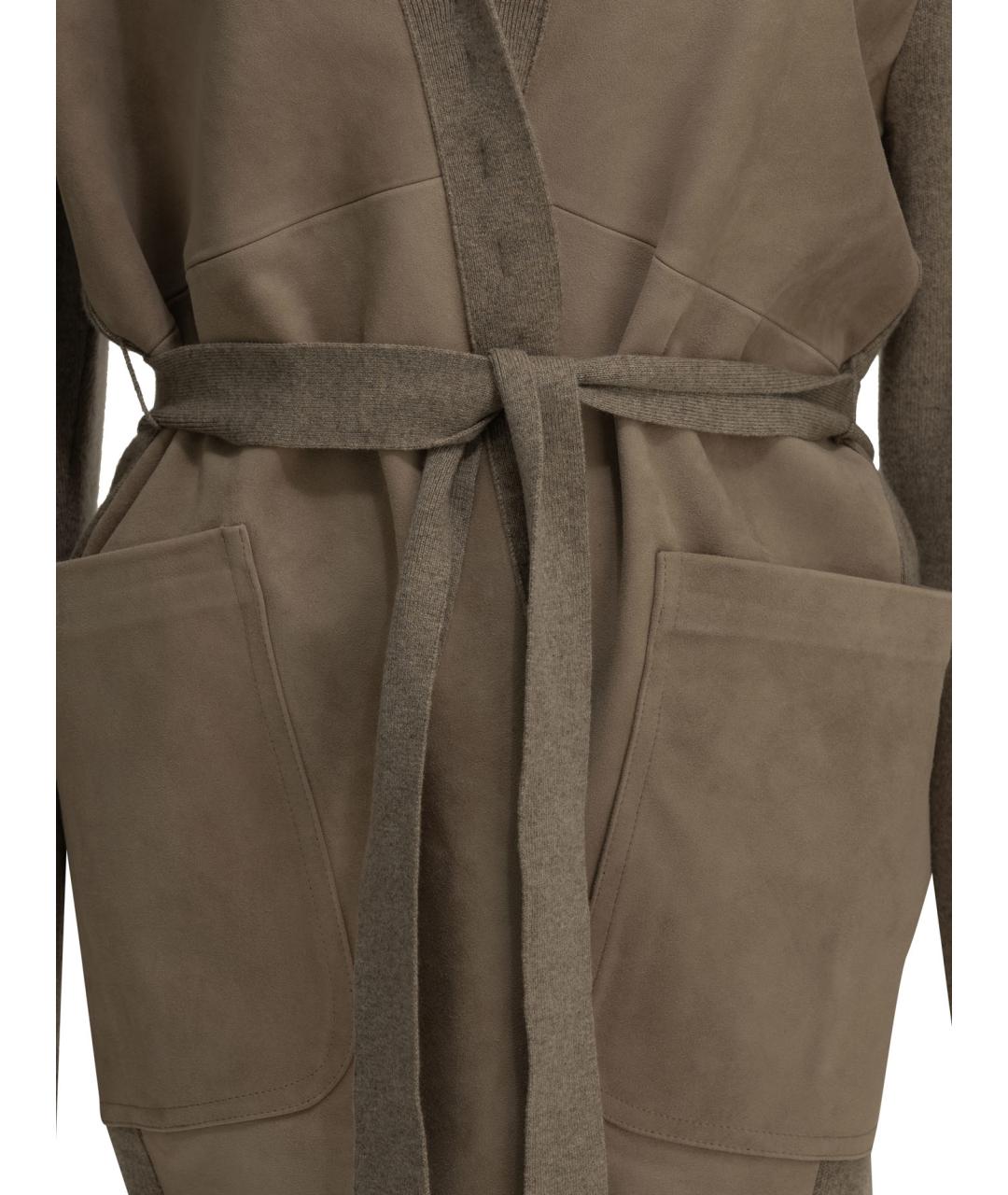 MAX MARA Бежевый шерстяной кардиган, фото 3