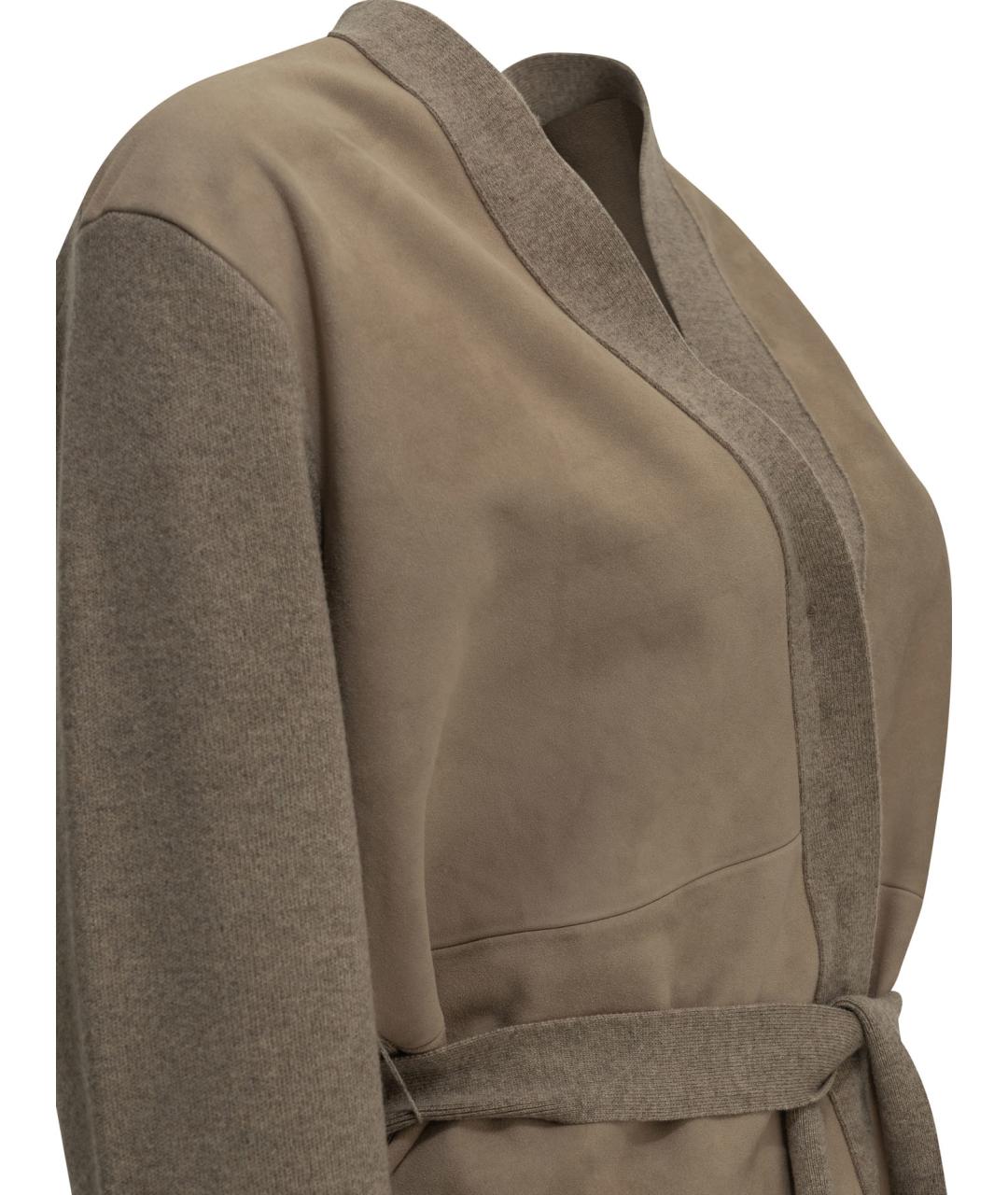 MAX MARA Бежевый шерстяной кардиган, фото 4