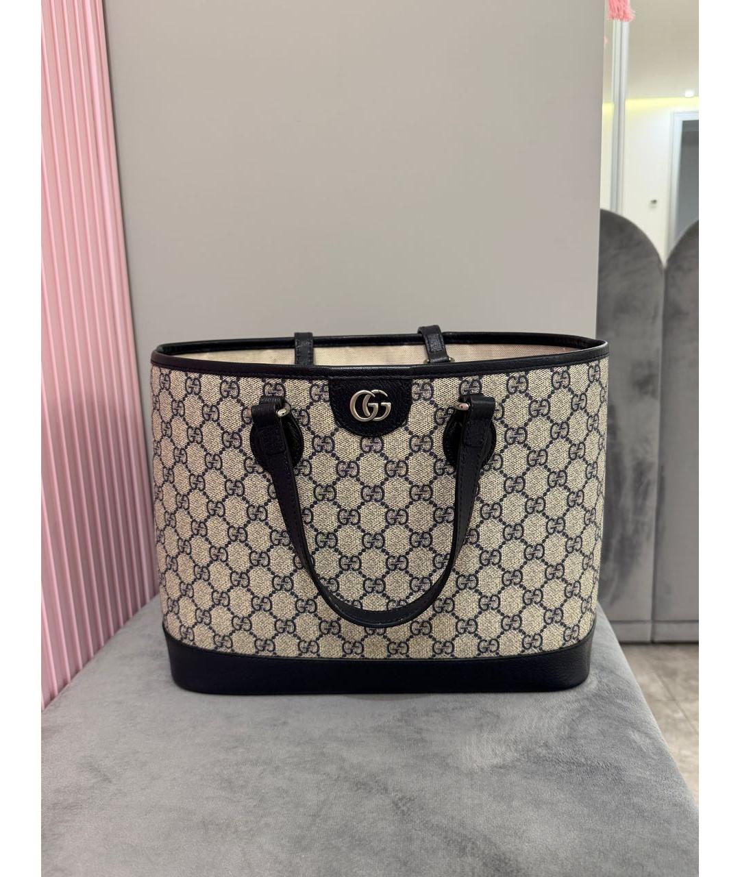 GUCCI Бежевая сумка тоут, фото 7