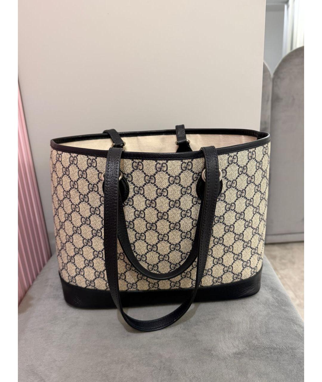 GUCCI Бежевая сумка тоут, фото 3