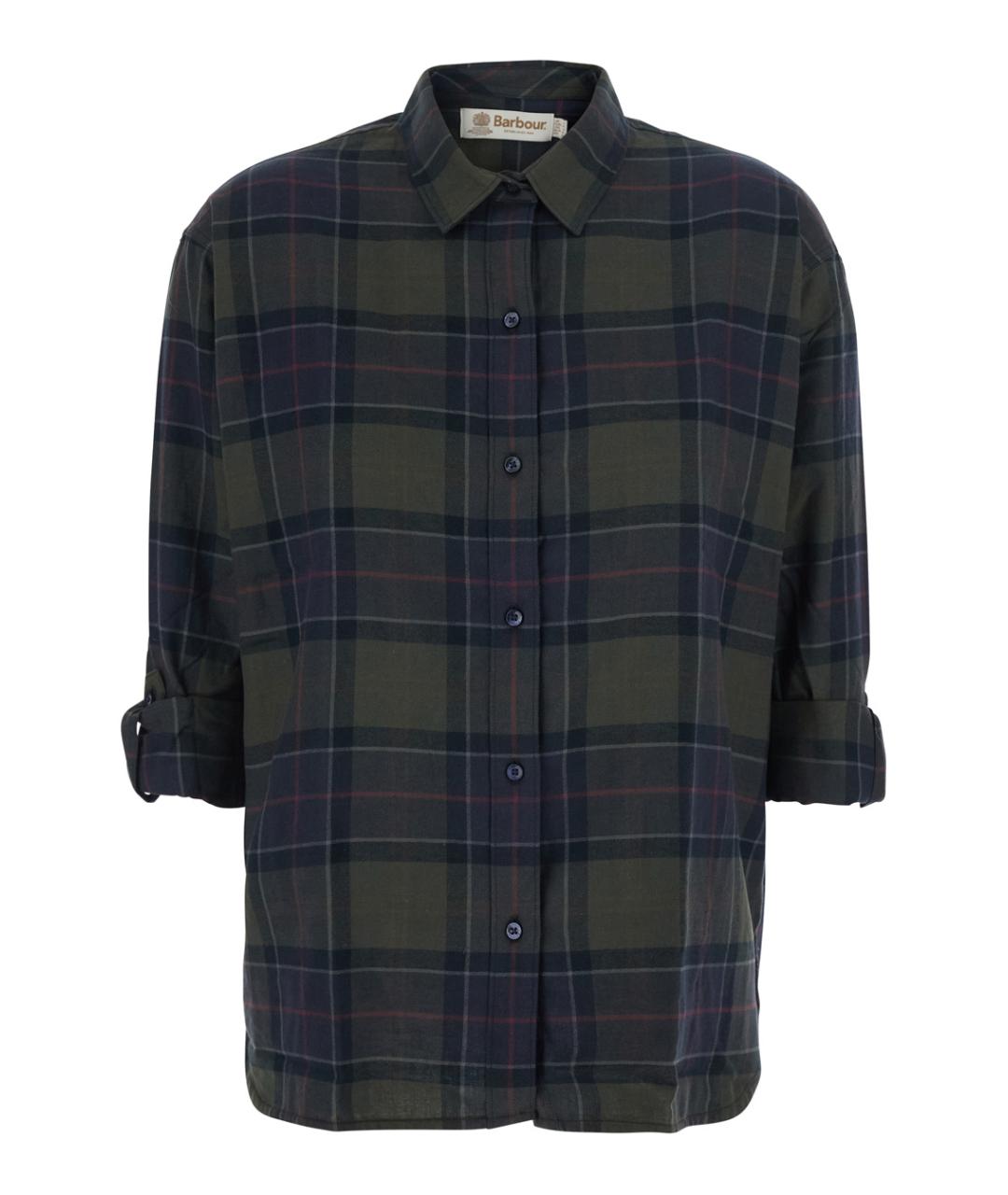 BARBOUR Коричневая хлопковая рубашка, фото 1