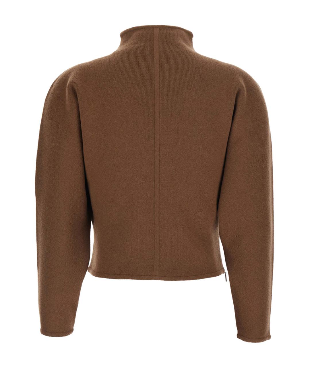MAX MARA Бежевый шерстяной джемпер / свитер, фото 2
