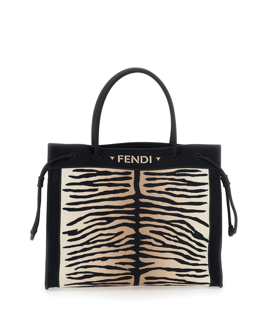 FENDI Мульти хлопковая сумка тоут, фото 4