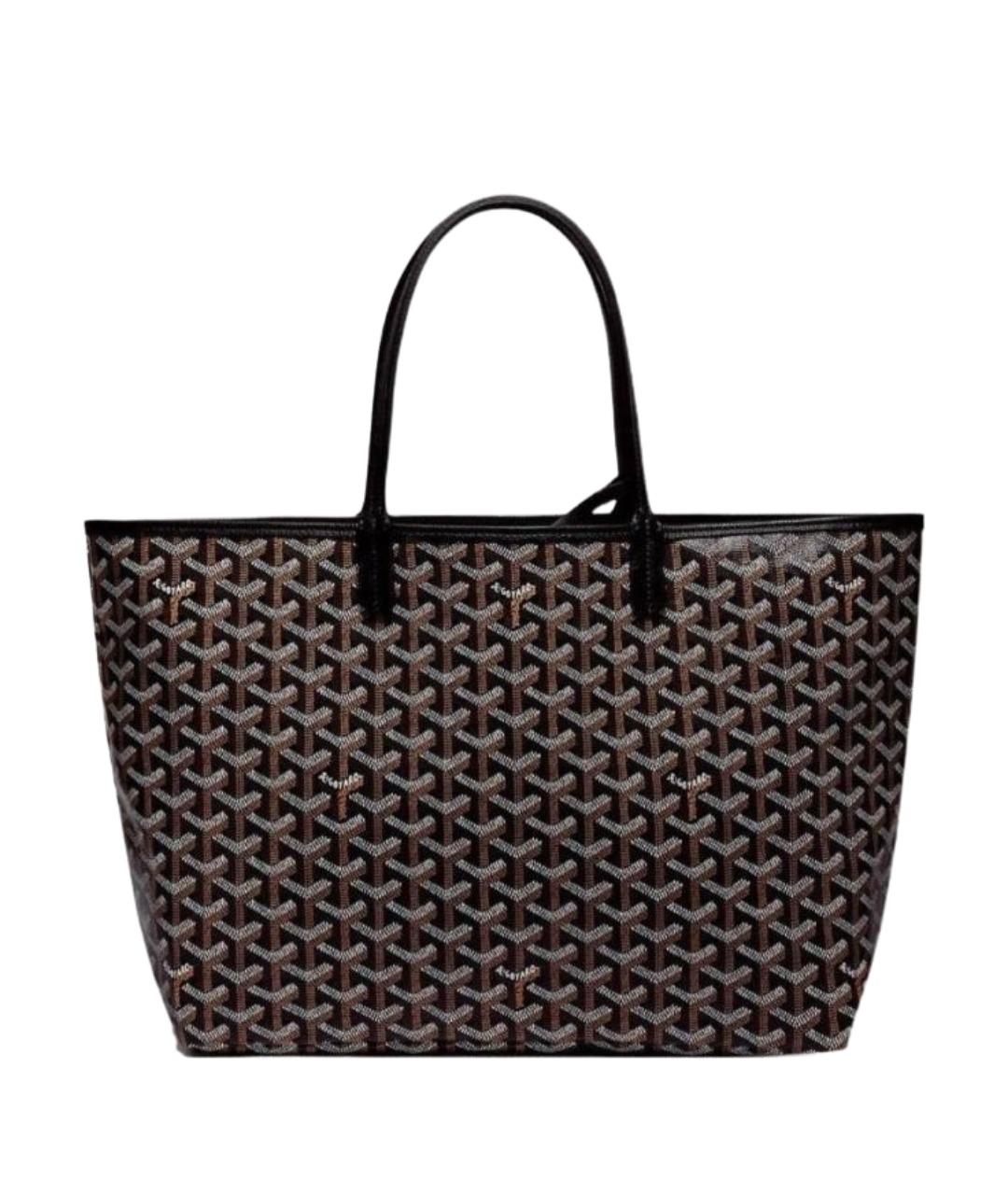 GOYARD Черная сумка тоут из канвы, фото 1