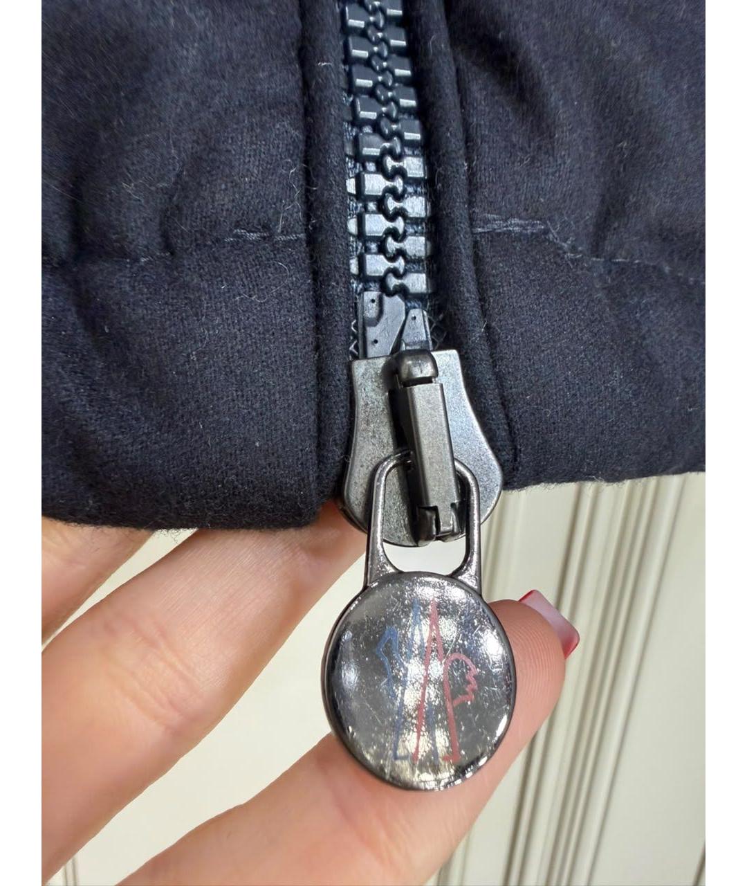 MONCLER Черная шерстяная куртка, фото 5