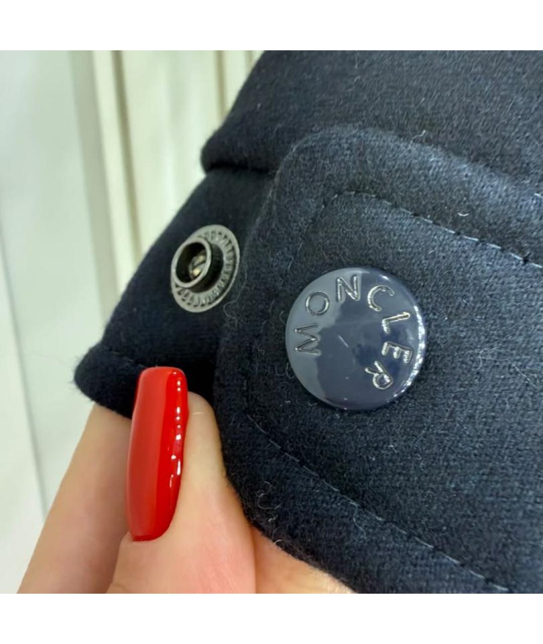 MONCLER Черная шерстяная куртка, фото 4
