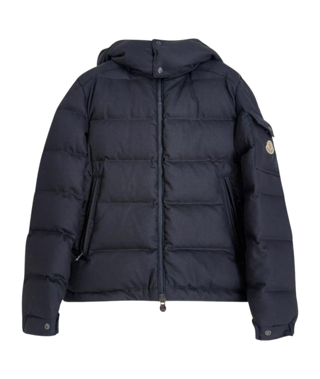 MONCLER Черная шерстяная куртка, фото 1