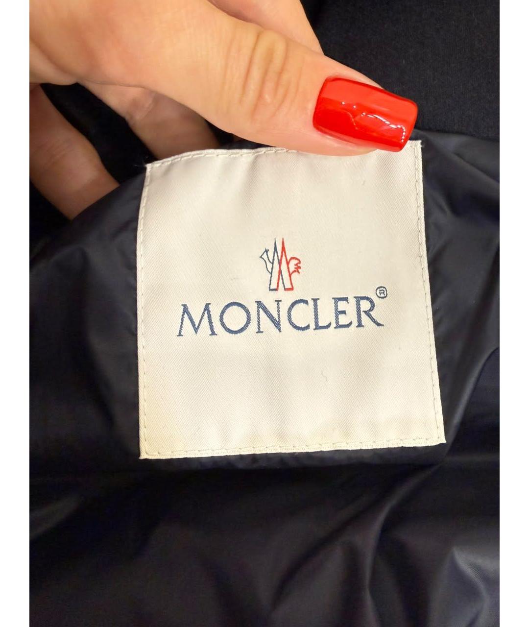 MONCLER Черная шерстяная куртка, фото 2