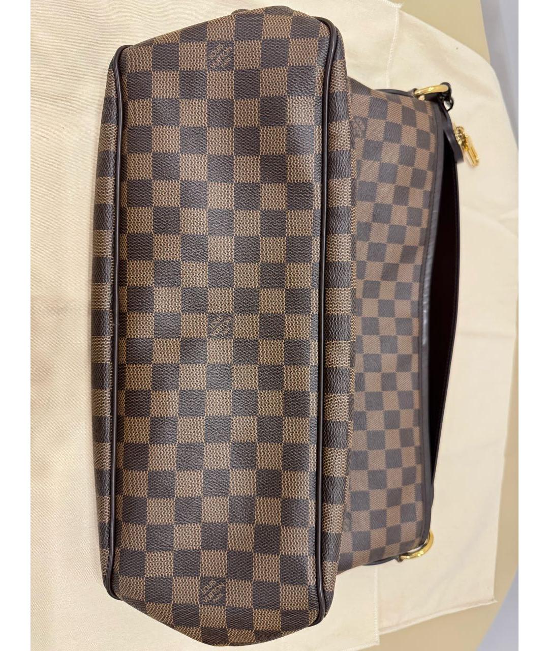 LOUIS VUITTON Коричневая сумка тоут из канвы, фото 7
