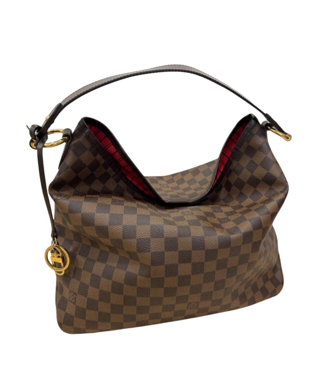 LOUIS VUITTON Коричневая сумка тоут из канвы, фото 1