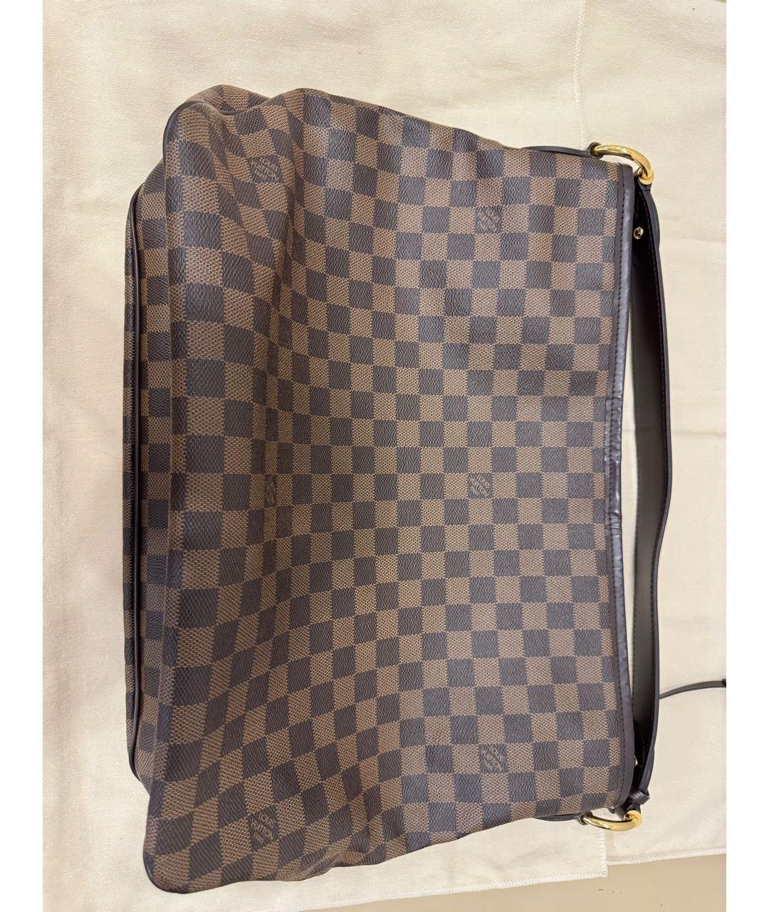 LOUIS VUITTON Коричневая сумка тоут из канвы, фото 8