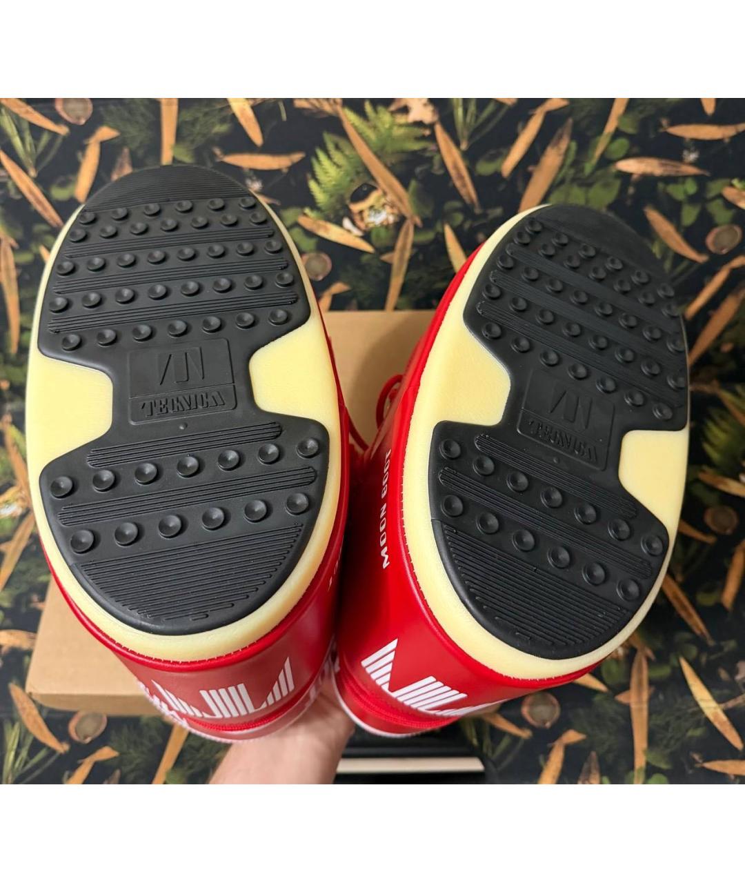 MOON BOOT Красные высокие ботинки, фото 6