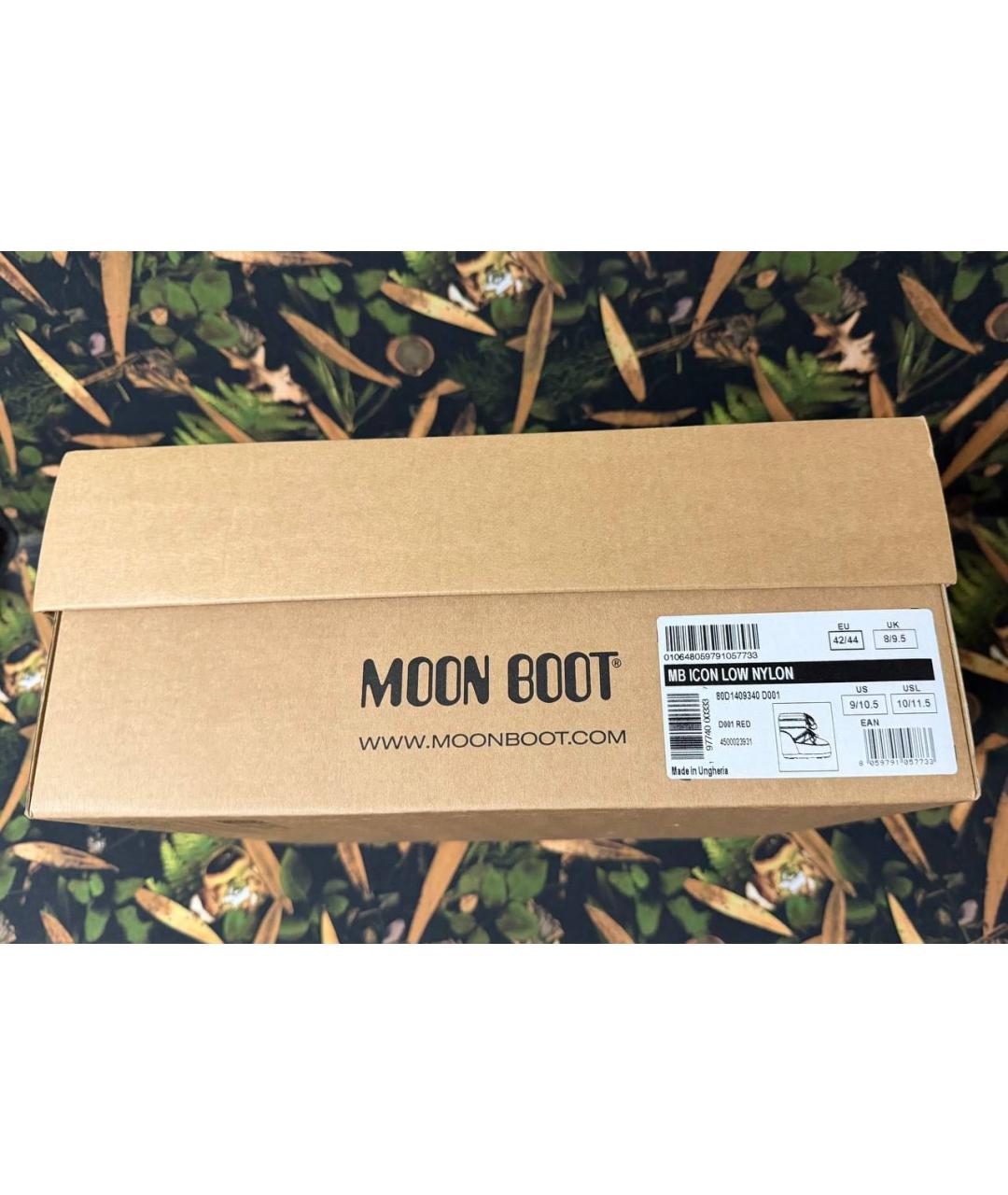 MOON BOOT Красные высокие ботинки, фото 8