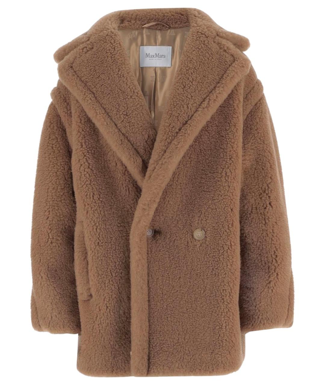 MAX MARA Бежевое шерстяное пальто, фото 1