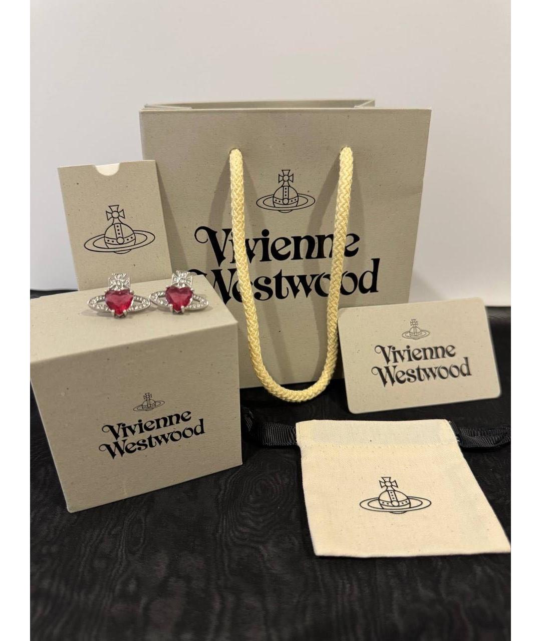 VIVIENNE WESTWOOD Красные серьги, фото 3
