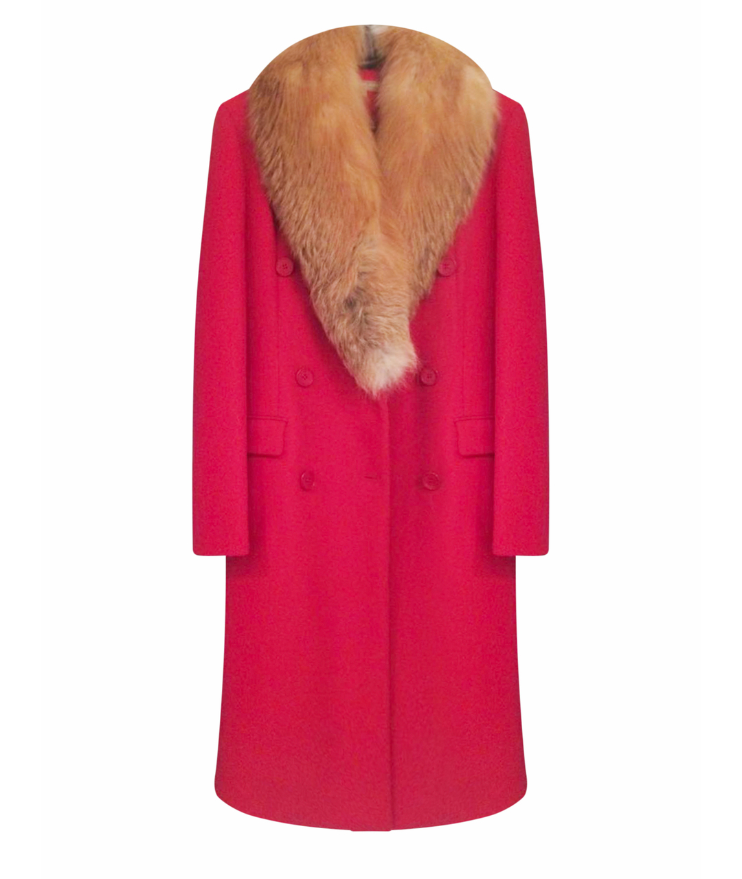 MICHAEL KORS Красное шерстяное пальто, фото 1