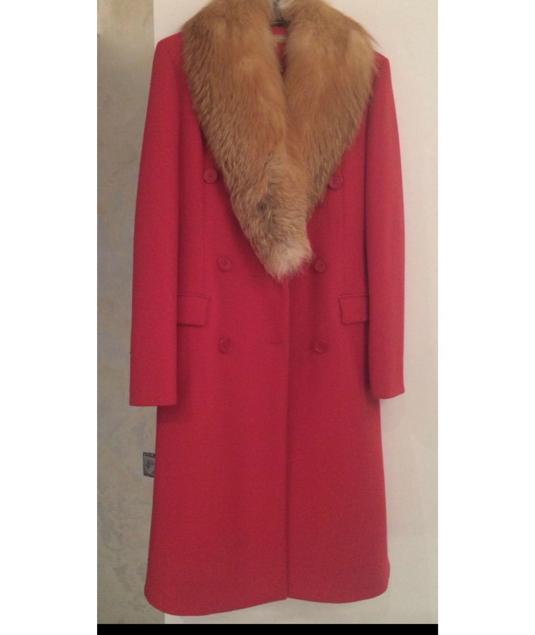 MICHAEL KORS Красное шерстяное пальто, фото 4