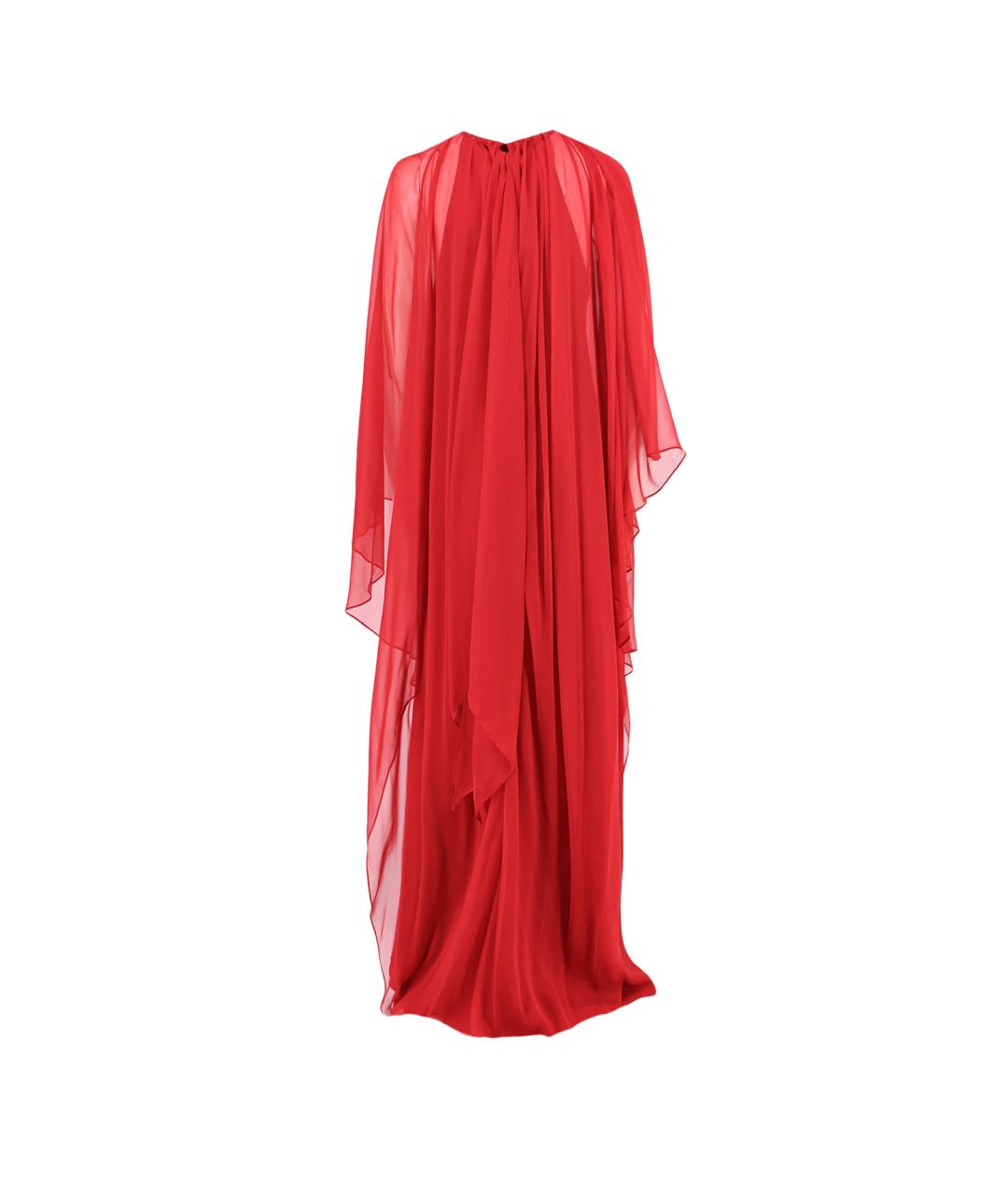 ALBERTA FERRETTI Красное вискозное платье, фото 2
