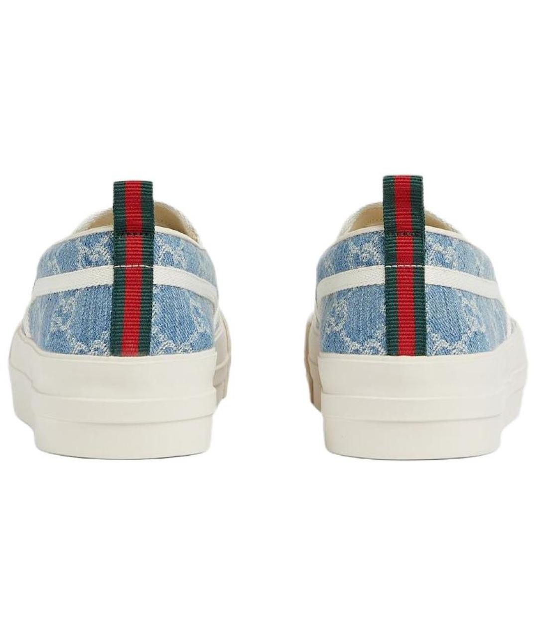 GUCCI Голубые кроссовки, фото 5