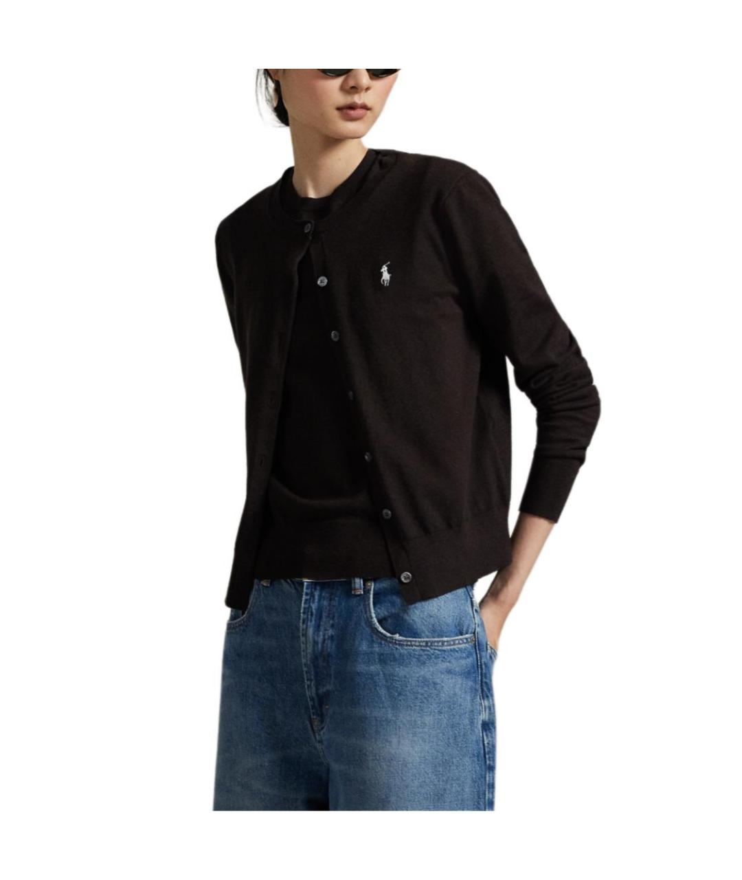 POLO RALPH LAUREN Коричневый кардиган, фото 4