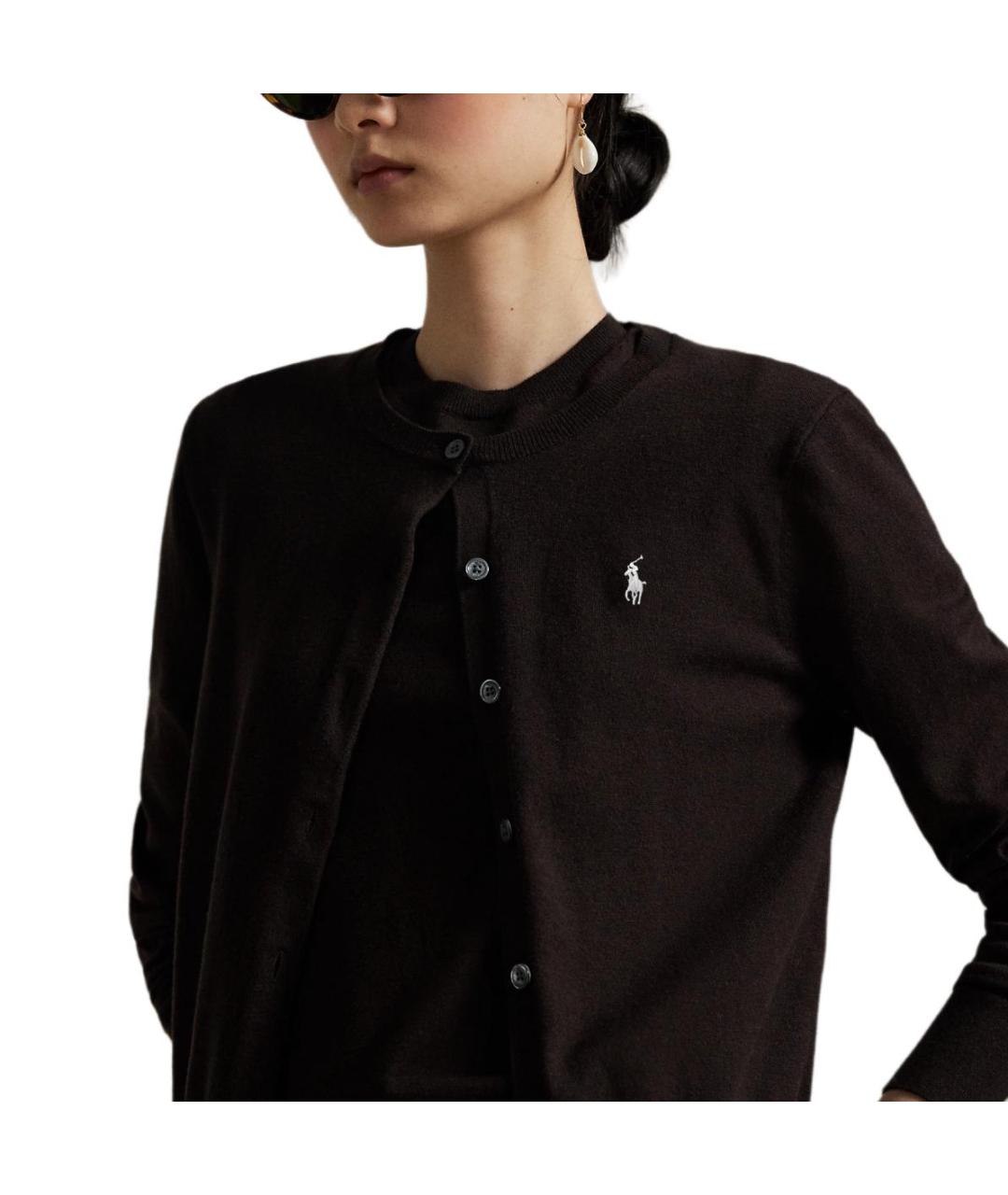POLO RALPH LAUREN Коричневый кардиган, фото 5