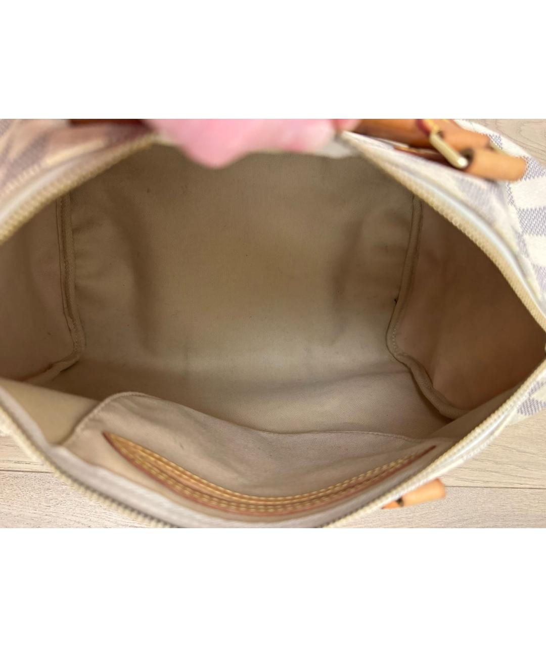 LOUIS VUITTON Бежевая сумка с короткими ручками из канвы, фото 6