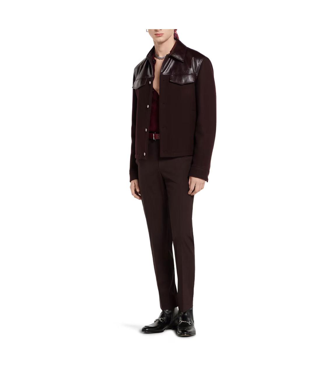 GUCCI Бордовая куртка, фото 4
