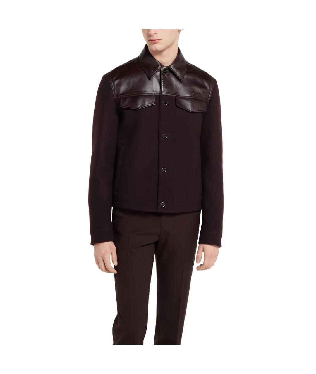 GUCCI Бордовая куртка, фото 2