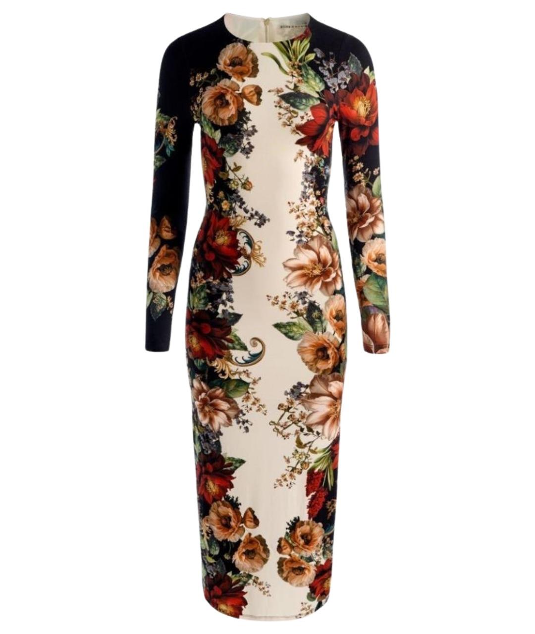 ALICE+OLIVIA Черное вискозное повседневное платье, фото 1