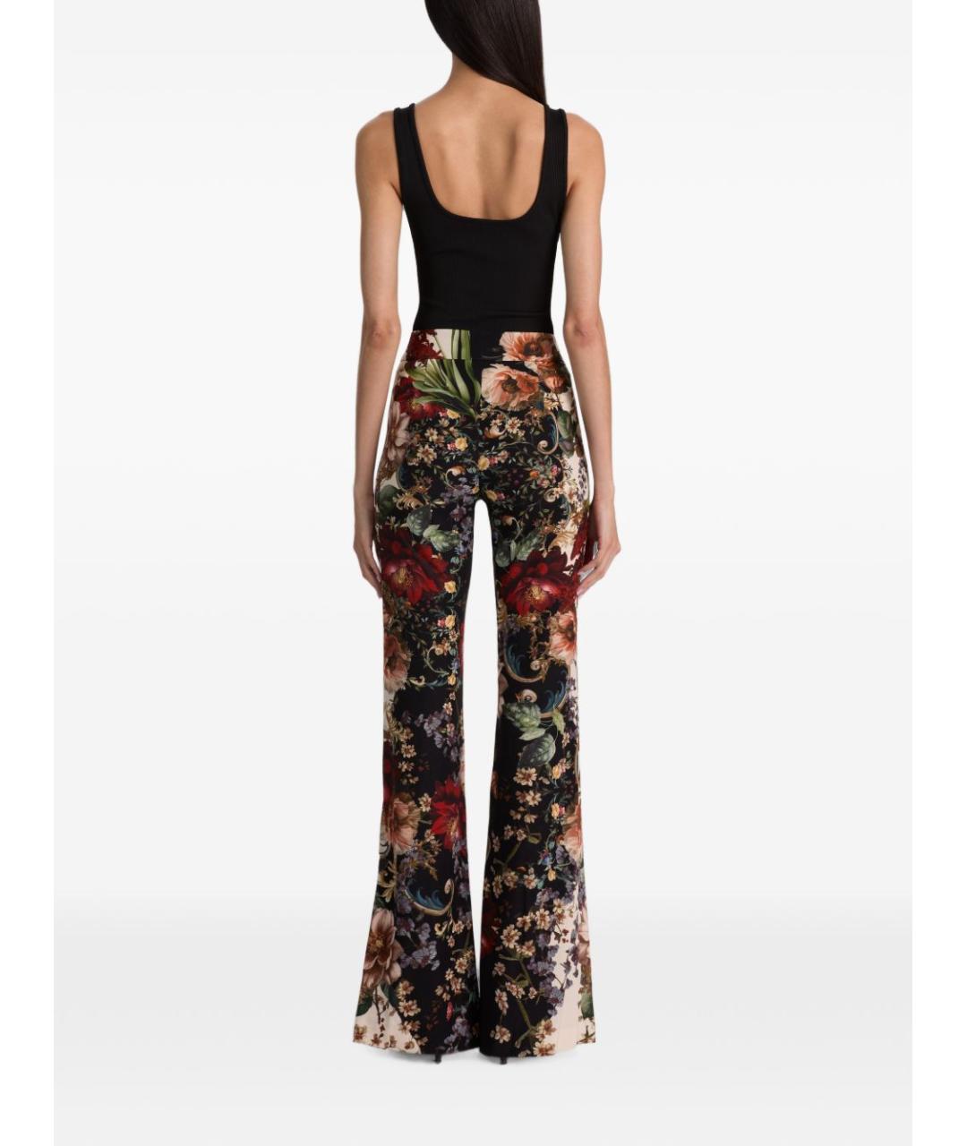 ALICE+OLIVIA Мульти полиэстеровые прямые брюки, фото 3