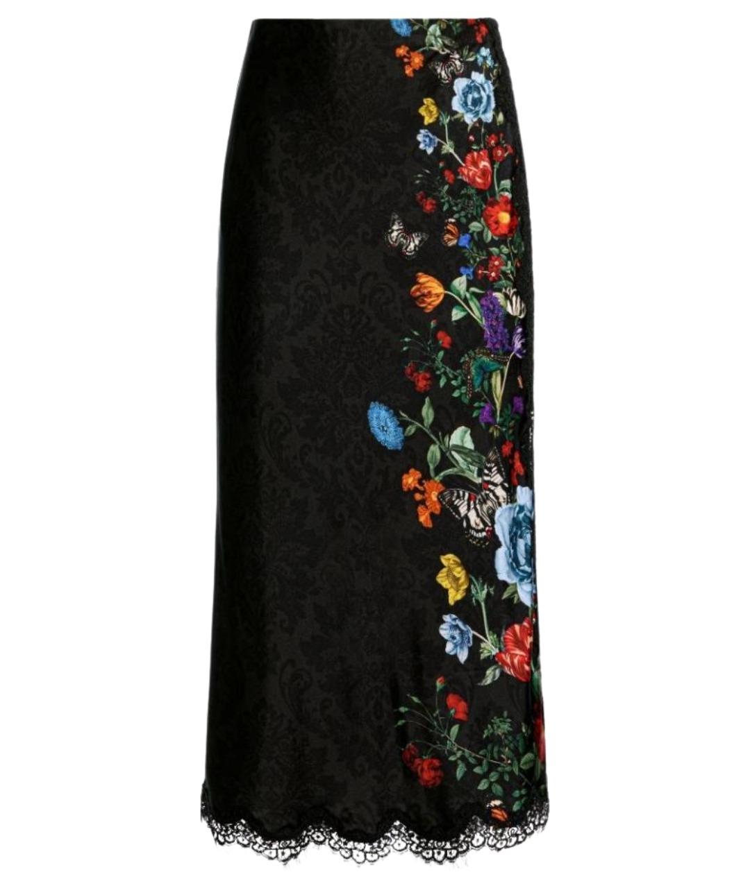 ALICE+OLIVIA Мульти вискозная юбка миди, фото 1
