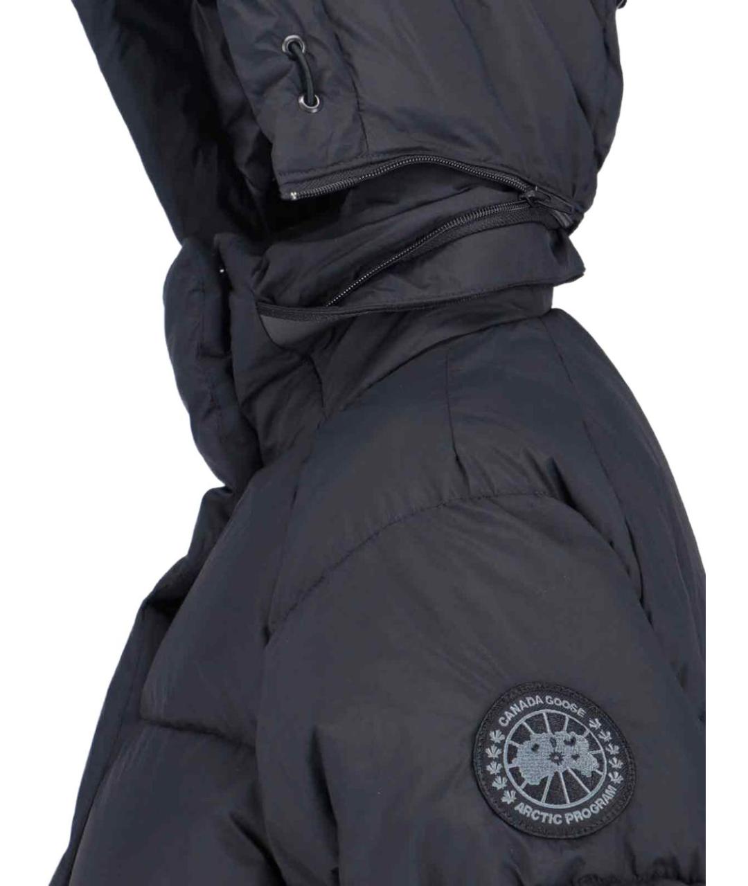 CANADA GOOSE Черная полиамидовая куртка, фото 4