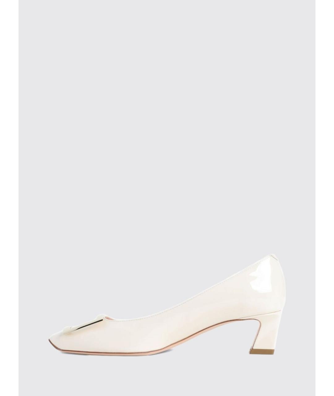 ROGER VIVIER Белые кожаные туфли, фото 4
