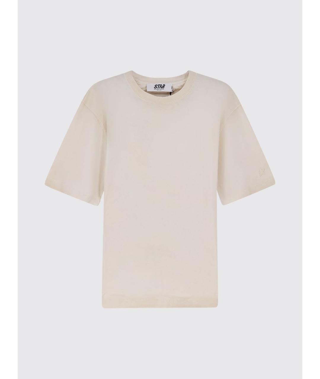GOLDEN GOOSE Белая хлопковая футболка, фото 2