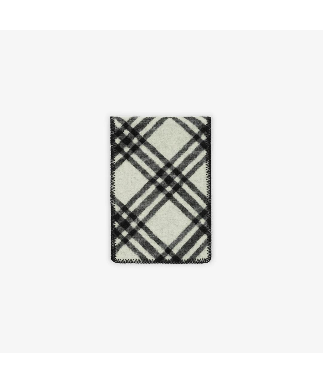 BURBERRY Черный шерстяной шарф, фото 5