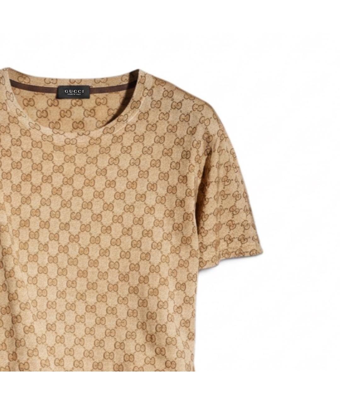 GUCCI Бежевая футболка, фото 2