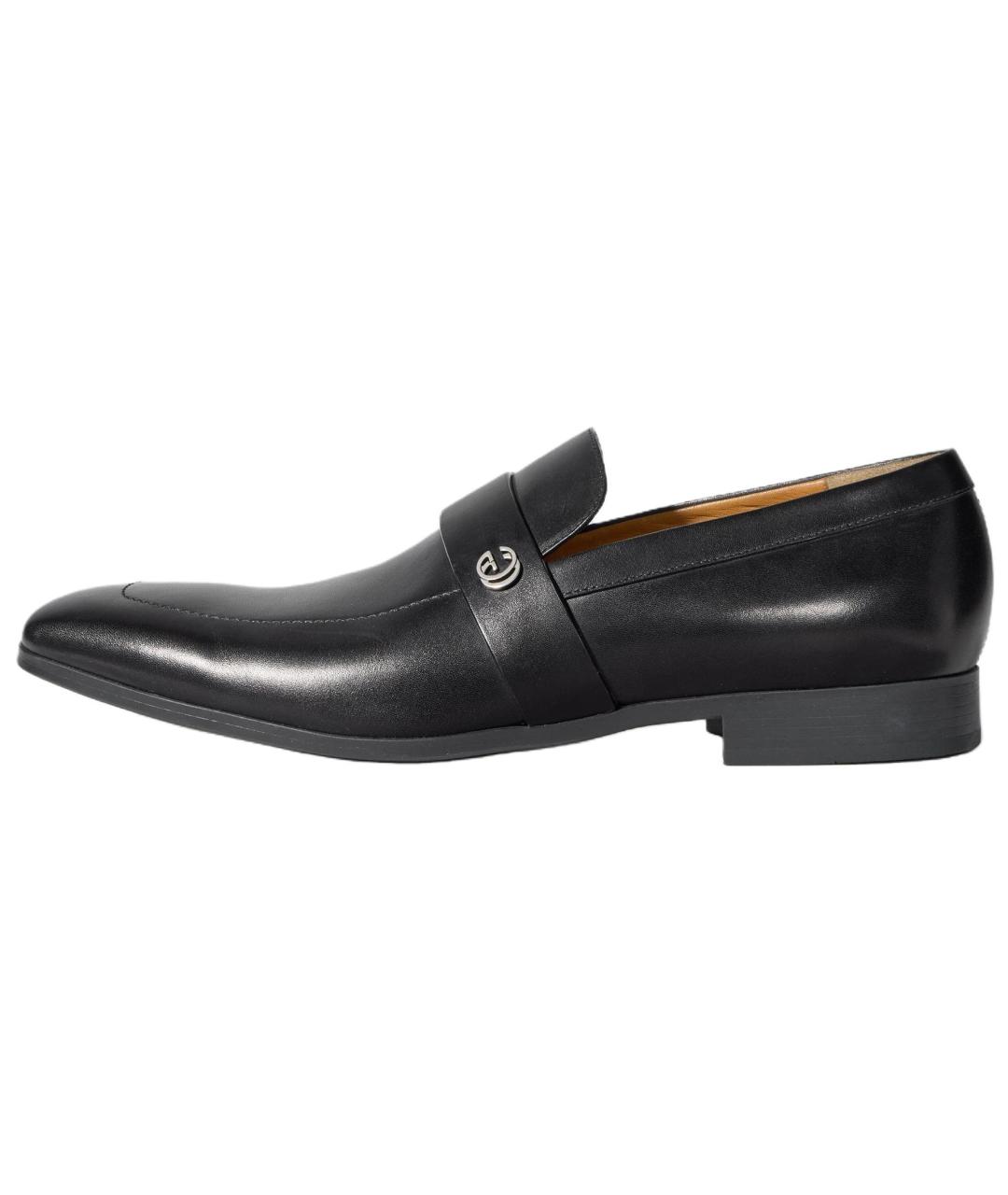 GUCCI Черные кожаные лоферы, фото 2