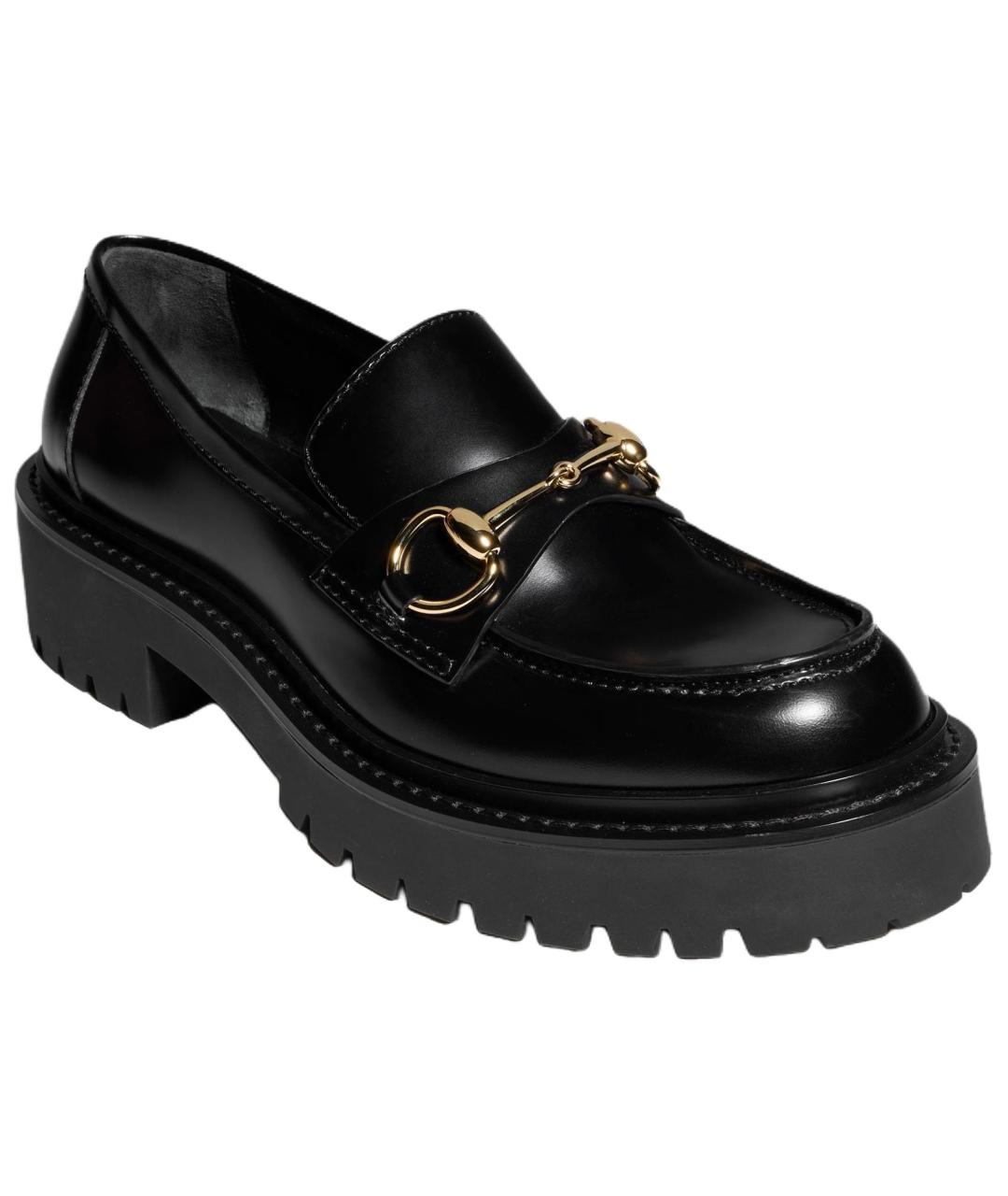 GUCCI Черные кожаные лоферы, фото 3