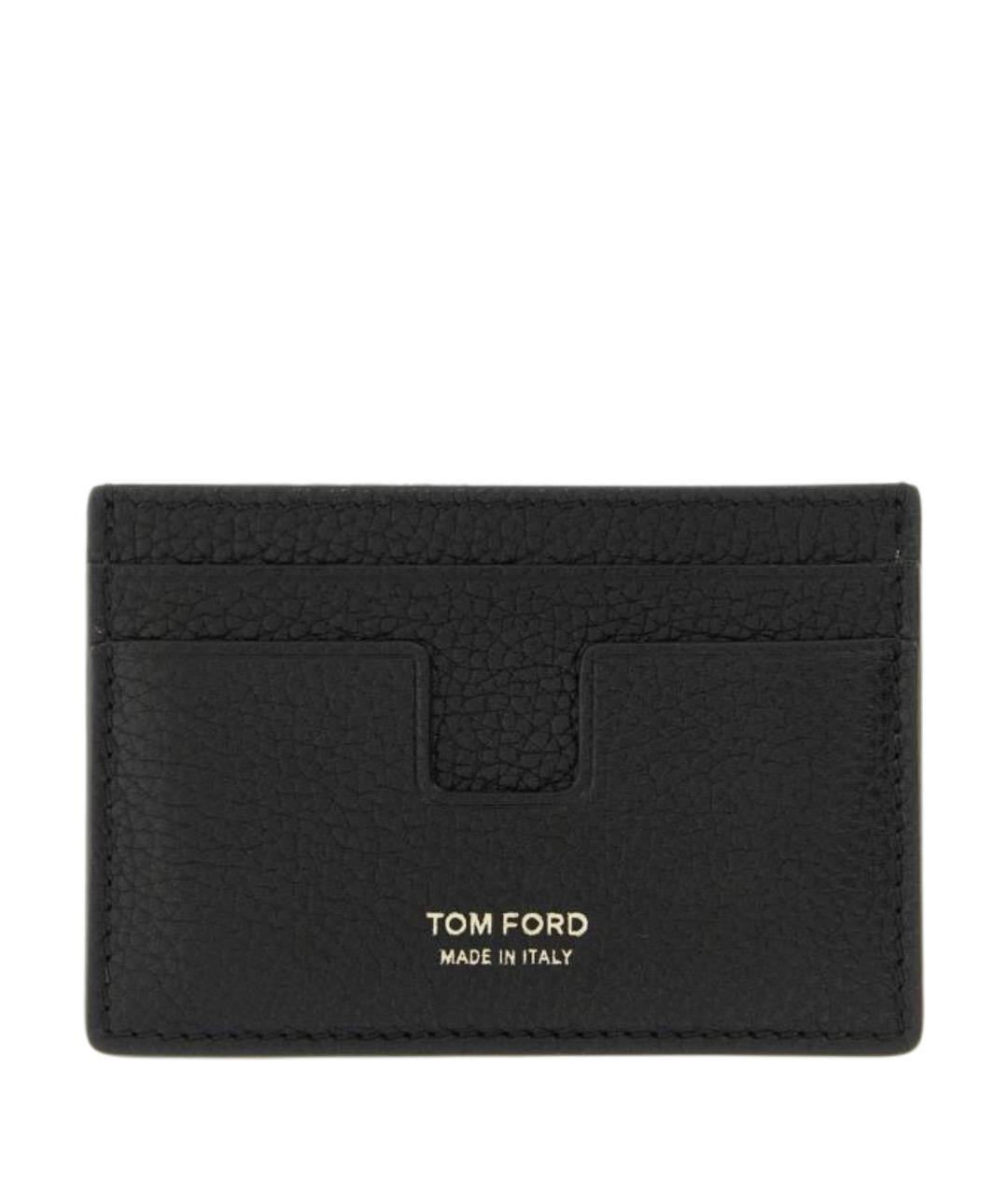 TOM FORD Черный кожаный кардхолдер, фото 1