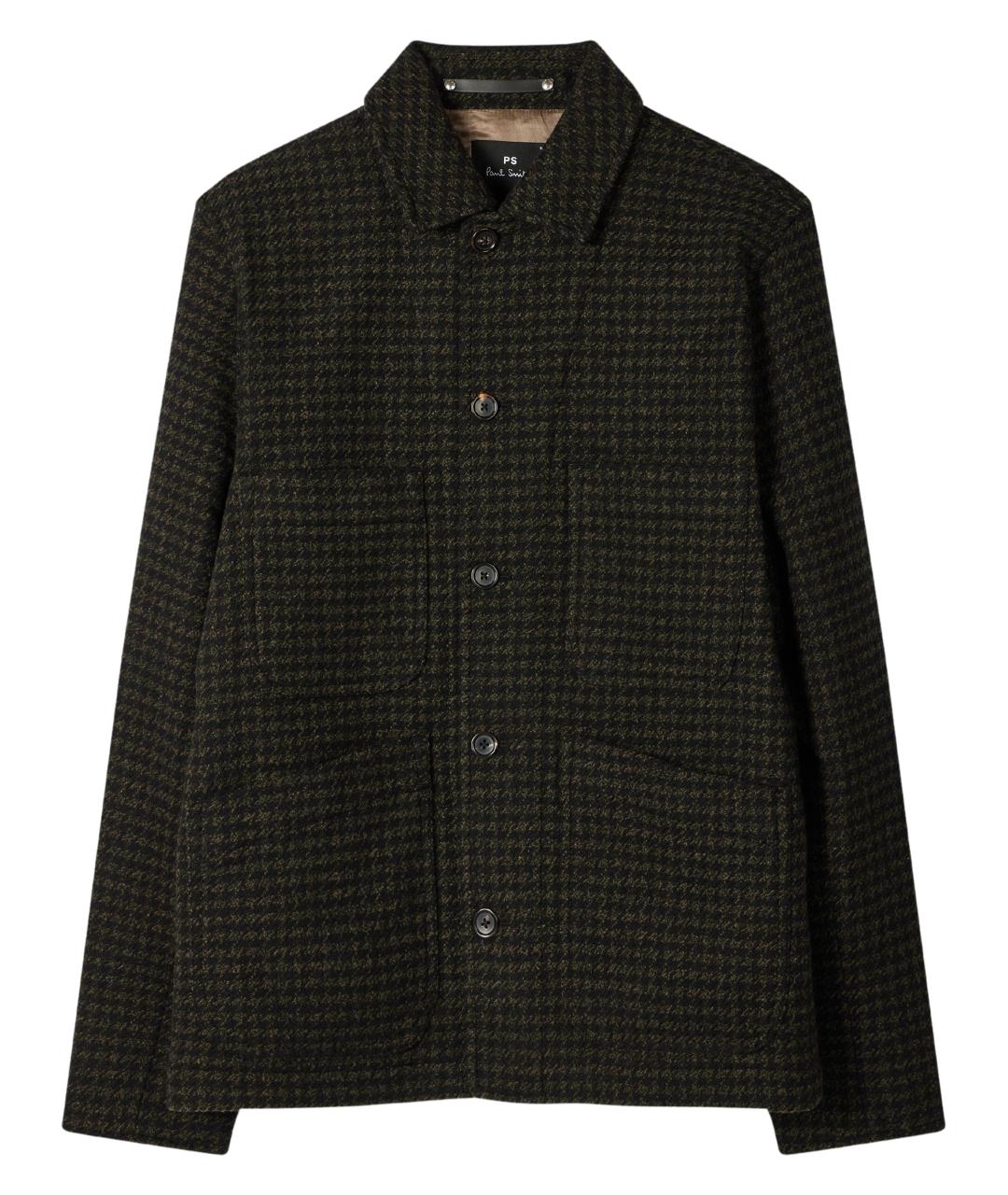 PAUL SMITH Зеленая шерстяная куртка, фото 1