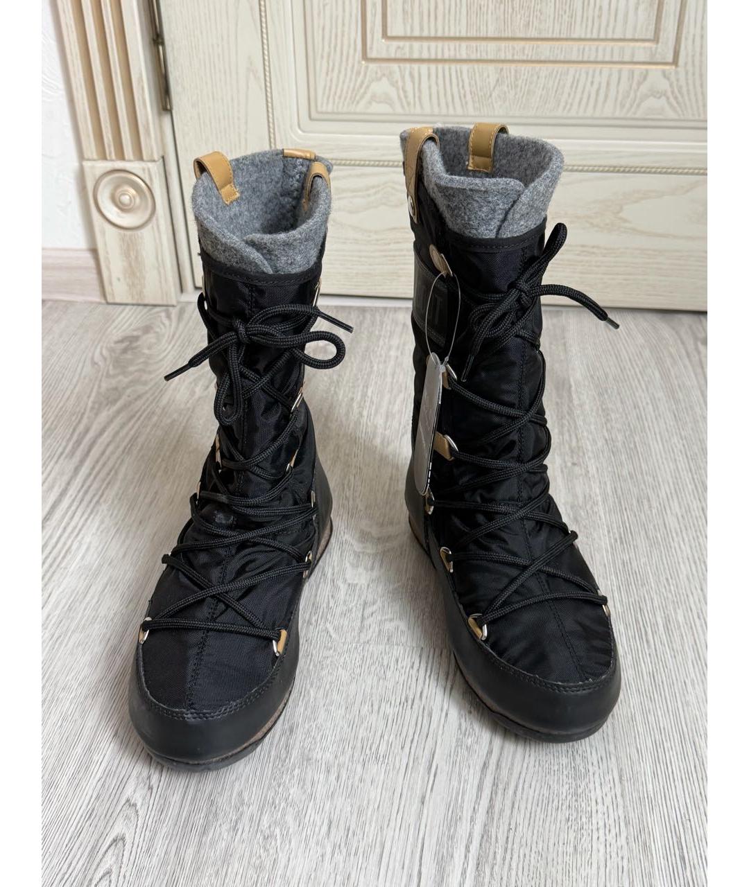 MOON BOOT Черные текстильные сапоги, фото 3