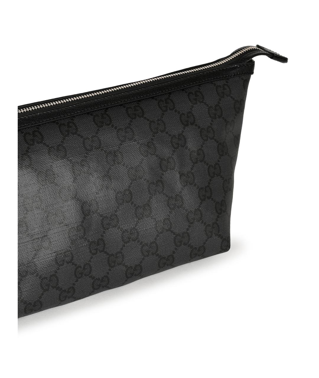 GUCCI Черная сумка на плечо из канвы, фото 4
