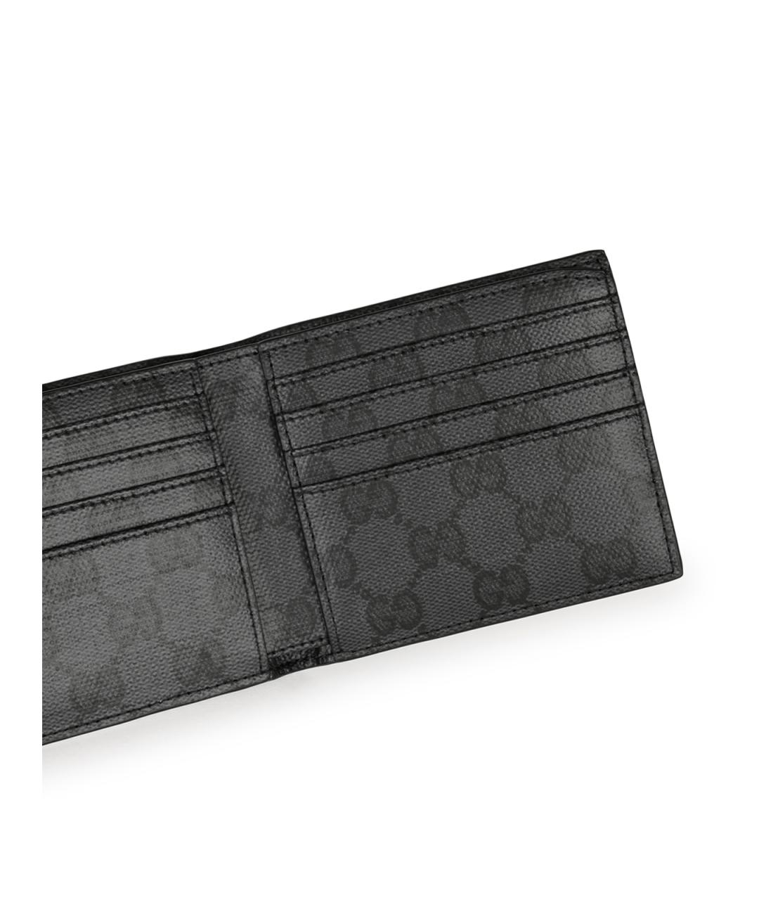GUCCI Черный кожаный кошелек, фото 4
